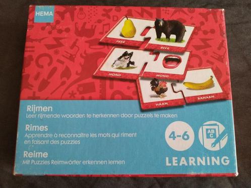 Rijmen ( woordspel / puzzeltjes ) 4-6 jaar, Kinderen en Baby's, Speelgoed | Educatief en Creatief, Zo goed als nieuw, Taal en Lezen