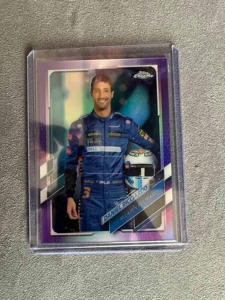 Daniel Ricciardo Topps Chrome paars /399 –genummerd F1 kaart, Verzamelen, Automerken, Motoren en Formule 1, Ophalen of Verzenden