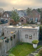 GRATIS Dubbele schuur met 2 losse betonvloeren, Ophalen of Verzenden, Zo goed als nieuw, Schuur, Zonder ramen