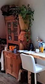 Prachtig Grenen Dressoir met Glazen Deuren, Antiek en Kunst, Ophalen of Verzenden