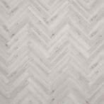 Visgraat Klik PVC Licht Grijs Met Geïntegreerde Ondervloer, Ophalen, Crème, 75 m² of meer, Overige typen