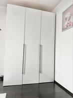 Kledingkast 3-deurs Hoogglans wit L218 B146 D60cm, Huis en Inrichting, Kasten | Kledingkasten, Ophalen, Gebruikt, 100 tot 150 cm