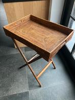 Birma rieten dienblad op tafel, Ophalen of Verzenden, Zo goed als nieuw, Rechthoekig, Hout