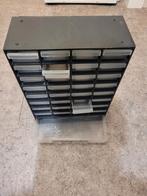 Opbergmagazijn 33 bakjes, kunststof, Doe-het-zelf en Verbouw, Ophalen, Gebruikt, Overige typen, Minder dan 50 cm