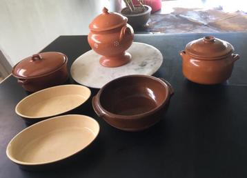 Oven terracotta schalen potten diverse vintage pan kwaliteit beschikbaar voor biedingen