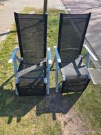Te koop  2 mooie stoelen met lig functie, Tuin en Terras, Ophalen, Gebruikt, Aluminium, Verstelbaar