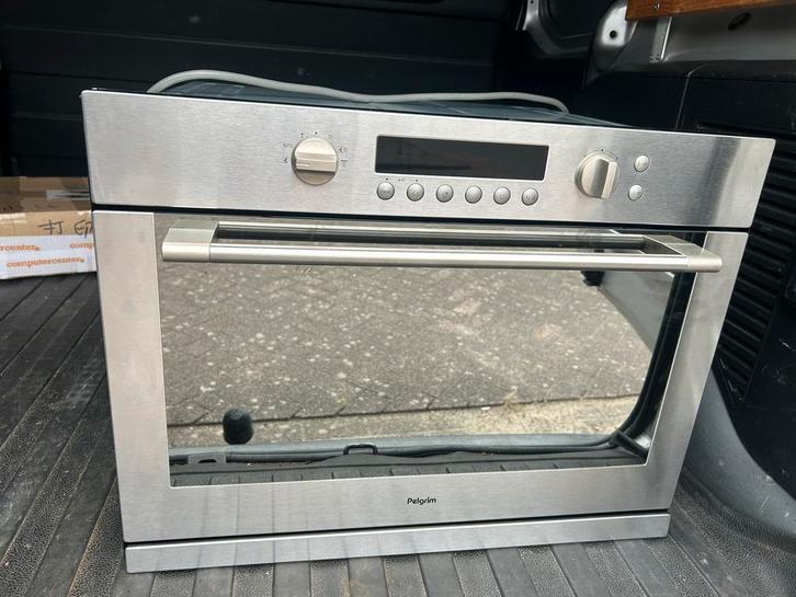 Pelgrim Combi Magnetron/ oven, Witgoed en Apparatuur, Magnetrons, Gebruikt, Inbouw, 45 tot 60 cm, Hete lucht, Draaiplateau, Ophalen of Verzenden