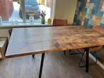 Uitschuifbare eettafel 140/180x90, Ophalen, Gebruikt, 50 tot 100 cm, Vijf personen of meer
