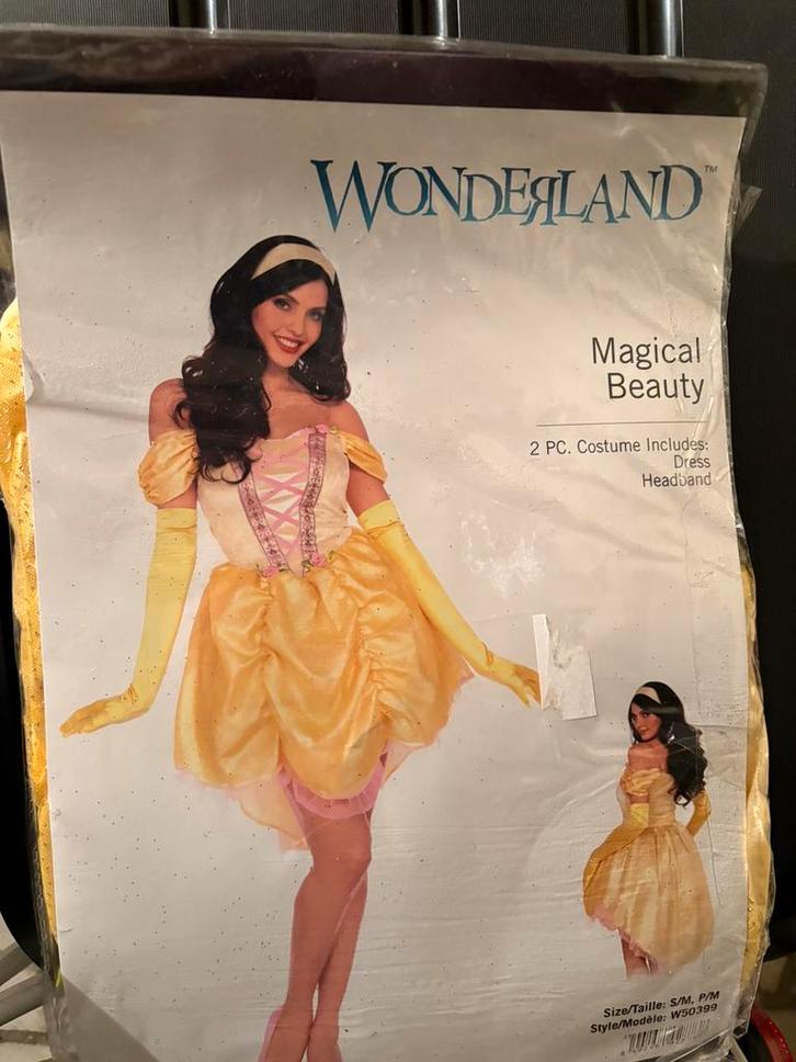 Wonderland Belle kostuum, Kleding | Dames, Carnavalskleding en Feestkleding, Zo goed als nieuw, Kleding, Carnaval, Maat 36 (S)