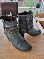 Blauwe enkellaarsjes, maat 38. Marco Tozzi., Ophalen of Verzenden, Zo goed als nieuw, Blauw