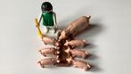 Playmobil 3566 vintage boerin met varken biggetjes drinkbak, Ophalen, Gebruikt, Los playmobil