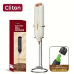 Hand melk opschuimer - electric milk Frother, WIT - Cliton, Ophalen of Verzenden, Nieuw