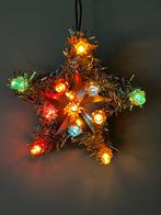 Vintage tinsel kerstster met gekleurde lampjes, Ophalen of Verzenden