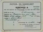 MOTOR - EN RIJWIELWET, Postzegels en Munten, Bankbiljetten | Nederland, Verzenden, Euro's