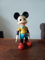 Oude Mickey Mouse pop (jaren '70) – 37 cm – Collector's item, Ophalen, Mickey Mouse, Gebruikt, Beeldje of Figuurtje