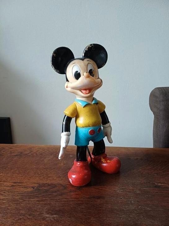 Oude Mickey Mouse pop (jaren '70) – 37 cm – Collector's item, Verzamelen, Disney, Gebruikt, Beeldje of Figuurtje, Mickey Mouse