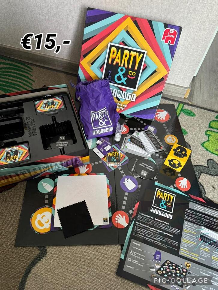 Party & Co Ultimate Bordspel, Hobby en Vrije tijd, Gezelschapsspellen | Bordspellen, Zo goed als nieuw, Drie of vier spelers, Ophalen