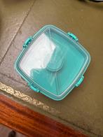 Lunchbox met vakken, sausbakje en bestek, Ophalen of Verzenden, Gebruikt