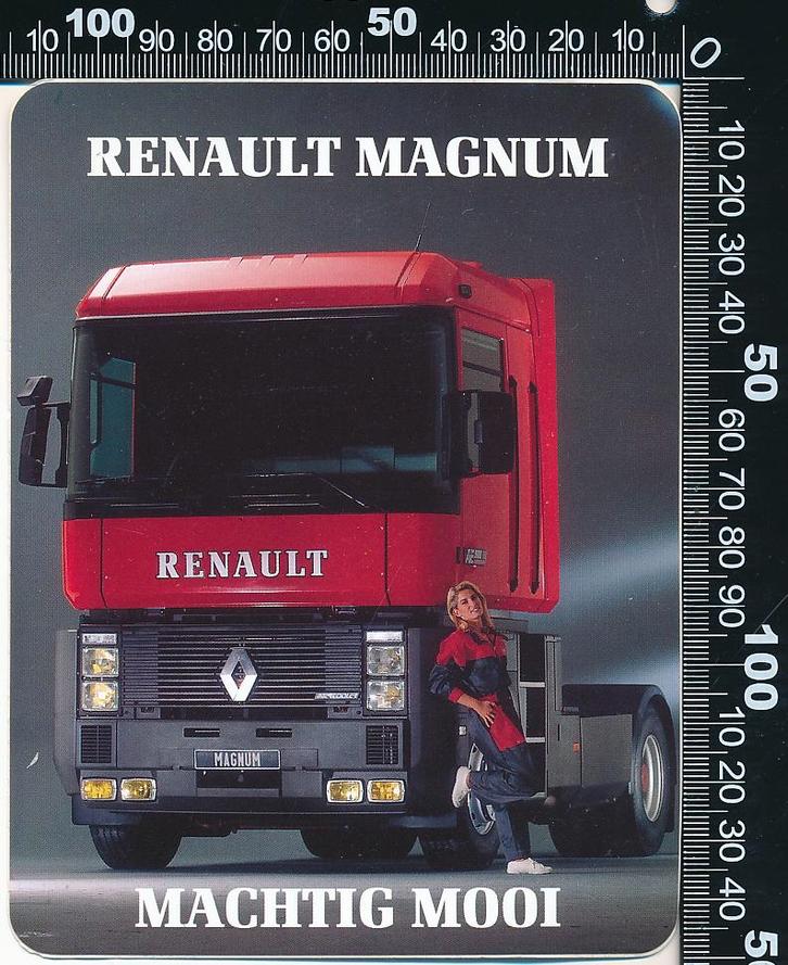 Sticker: Renault - Magnum, Verzamelen, Stickers, Zo goed als nieuw, Bedrijf of Vereniging, Ophalen of Verzenden