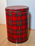 Schotse ruit blik, groot model, kerst ruit, tartan, Ophalen of Verzenden, Gebruikt, Overige, Overige merken