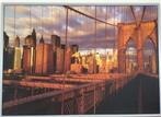 Canvas Brooklyn Bridge, Huis en Inrichting, Woonaccessoires | Schilderijen, Tekeningen en Foto's, Print, Gebruikt, 125 cm of meer