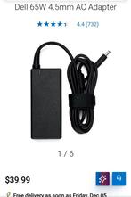 Dell 65W Adapter + Draad/Stekker - Zo Goed Als Nieuw, Computers en Software, Laptop-opladers, Ophalen of Verzenden, Zo goed als nieuw