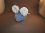 Muis kinderland vossen blauw/wit badstof staart van wit Touw, Ophalen of Verzenden, Nieuw, Overige typen