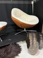 Luxe Label Hidde Soft met hocker, Huis en Inrichting, Fauteuils, Ophalen, Zo goed als nieuw, Leer, 75 tot 100 cm