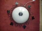 Vintage plafondlamp, Ophalen of Verzenden, Gebruikt, Glas