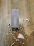 Tafellamp Vierkant van melkglas, Ophalen of Verzenden, Gebruikt, Glas, Minder dan 50 cm