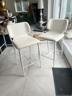 3 Design leren bar stoelen ( in een koop ), Huis en Inrichting, Stoelen, Ophalen, Drie, Wit, Design