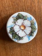 Vintage keramische broche met bloem Makkum, Ophalen of Verzenden
