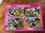 Clementoni minnie mouse puzzels 4x kinderen, Ophalen of Verzenden, Zo goed als nieuw