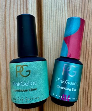 Pink Gellac Set: Luminous Lime / Sparkling Sea 414 beschikbaar voor biedingen
