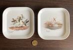 2 vintage melamine schaaltjes met vogels, Mebel Italy, Ophalen of Verzenden