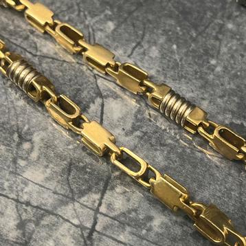 18k gouden ketting massief monte carlo schakel beschikbaar voor biedingen