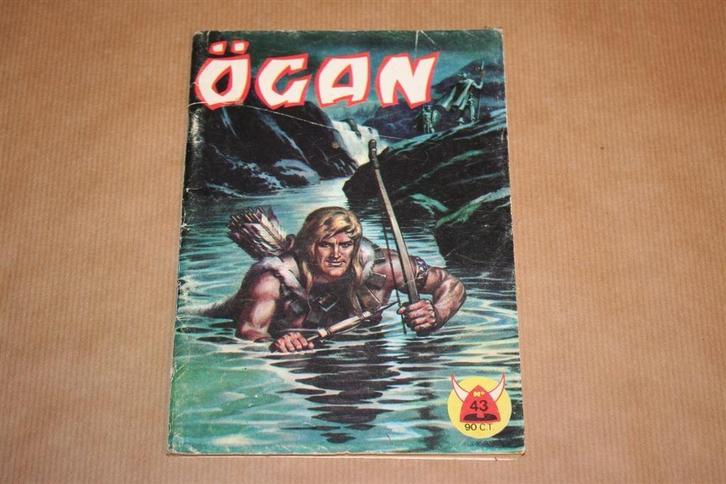 Ögan. Het gewijde Kromzwaard. Nooitgedacht, 1969., Boeken, Stripboeken, Gelezen, Eén stripboek, Ophalen of Verzenden