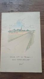 Jo Spier, reclame brochure Ford dealer Hoorn, Hoogwoud, Ophalen of Verzenden, Zo goed als nieuw, Auto's