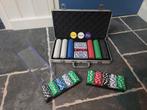 Complete pokerset (500 fiches)in luxe aluminium koffer NIEUW, Ophalen of Verzenden, Nieuw