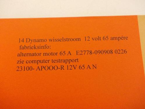 gereviseerde 12 volt 63 ampere wisselstroomdynamo, Doe-het-zelf en Verbouw, Motoren, Zo goed als nieuw, Overige typen, Ophalen of Verzenden