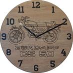 Themaklok met een Zundapp CS50 brommer als thema, Ophalen of Verzenden, Nieuw, Wandklok
