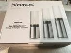 Te koop 3 windlichten van blomus, Huis en Inrichting, Overige materialen, Overige kleuren, Nieuw, Ophalen of Verzenden