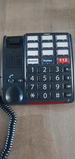 Senioren telefoon zwart., Telecommunicatie, Vaste telefoons | Niet Draadloos, Ophalen, Zo goed als nieuw