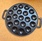 Gietijzeren poffertjespan 24cm, Huis en Inrichting, Ophalen of Verzenden, Zo goed als nieuw, Gietijzer, Koekenpan of Braadpan