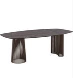 Goossens Uniek Eettafel Semi-Ovaal Eiken, 100 tot 150 cm, Eikenhout, 200 cm of meer, Ophalen of Verzenden