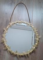 Ronde spiegel met gouden vlinders, Ophalen, Rond, Minder dan 50 cm