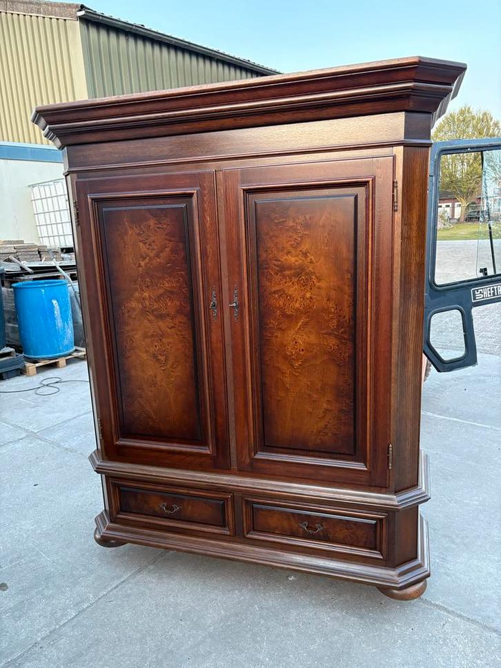 Mooie Houten Kast met Deuren en Lades, Antiek en Kunst, Antiek | Meubels | Kasten, Ophalen