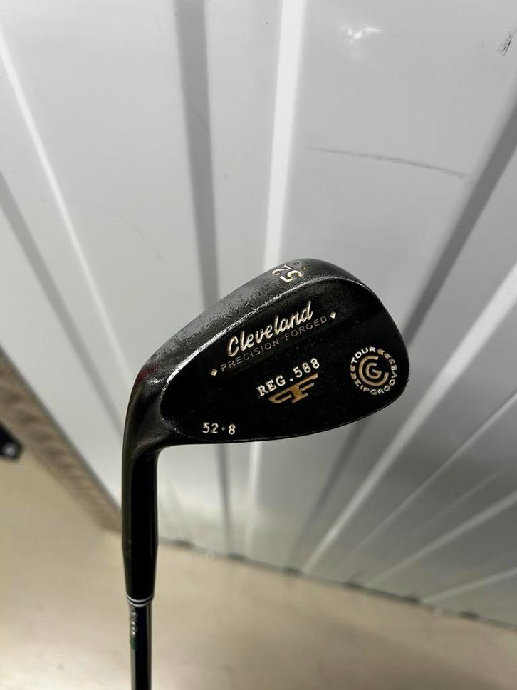 Cleveland black reg 588 52 graden wedge linkshandig, Sport en Fitness, Golf, Gebruikt, Club, Cleveland, Ophalen of Verzenden