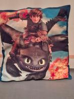 Kussen/ hoe tem je een draak, Huis en Inrichting, Ophalen of Verzenden, Zo goed als nieuw, Vierkant