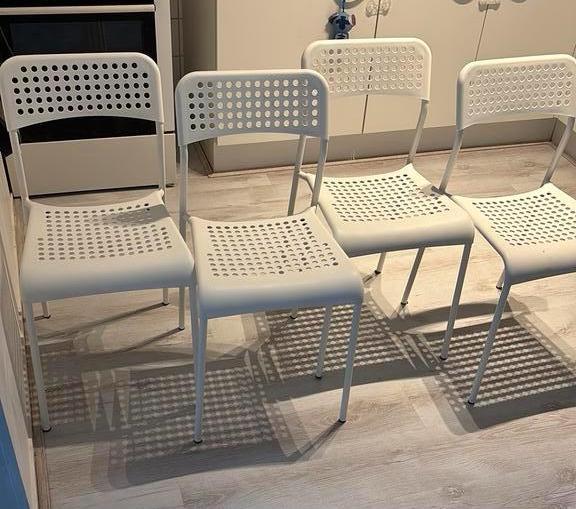 Eetkamer stoelen MOET GAUW WEG, Tuin en Terras, Tuinstoelen, Zo goed als nieuw, Kunststof, Ophalen of Verzenden